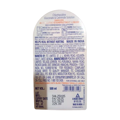 Savlon Antiseptic Disinfectant Liquid