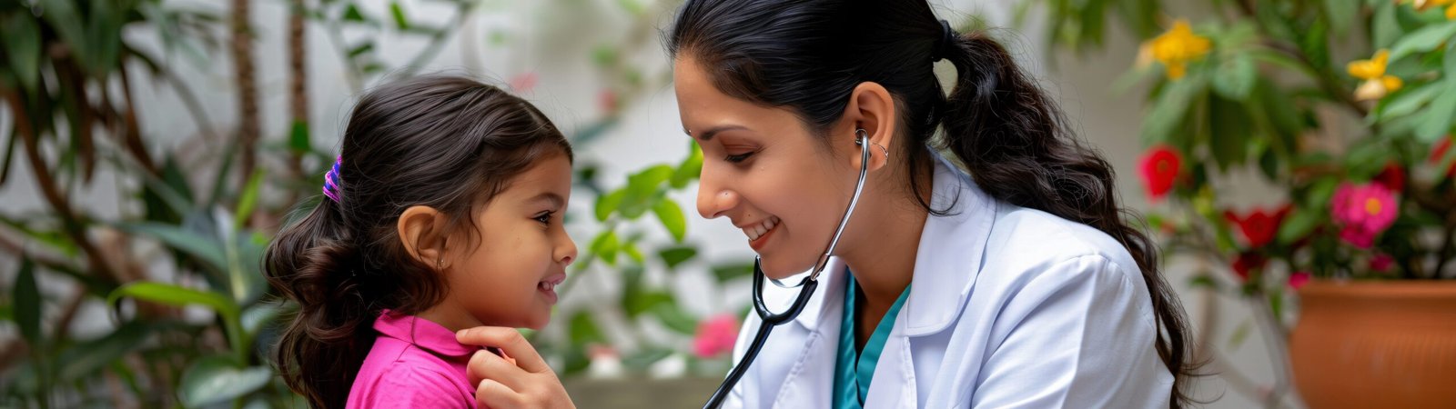 portrait female pediatrician work